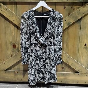 Zara Floral Long Sleeve Dress